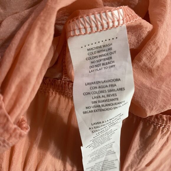 FABLETICS Flyweight Nylon Hooded Jacket Adjustable Bungee Wind Womens XS Peach - Picture 12 of 12